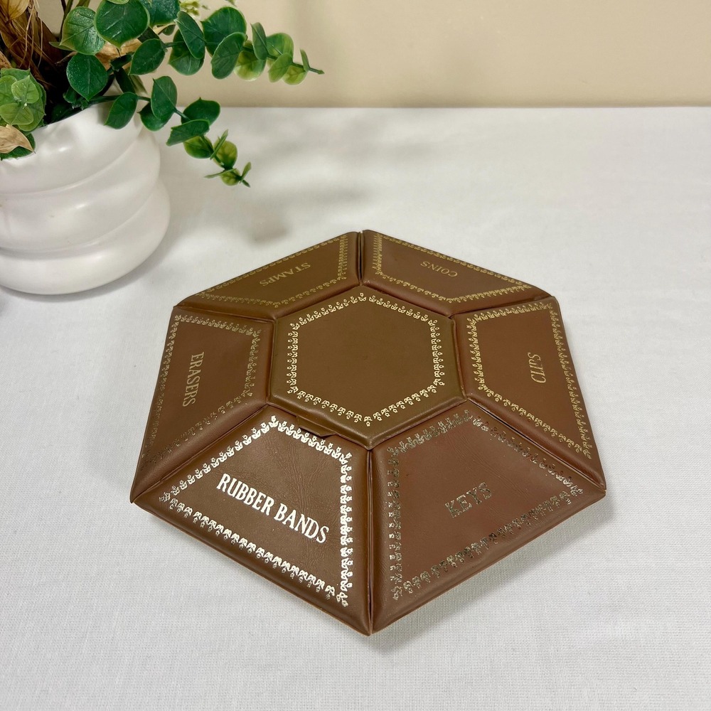 Vintage Hexagon Desk Caddy Organizer